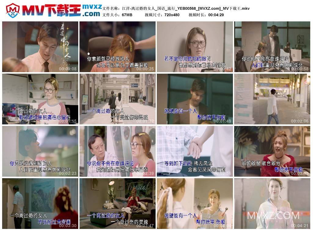 江洋-离过婚的女人_国语_流行_YEB00568